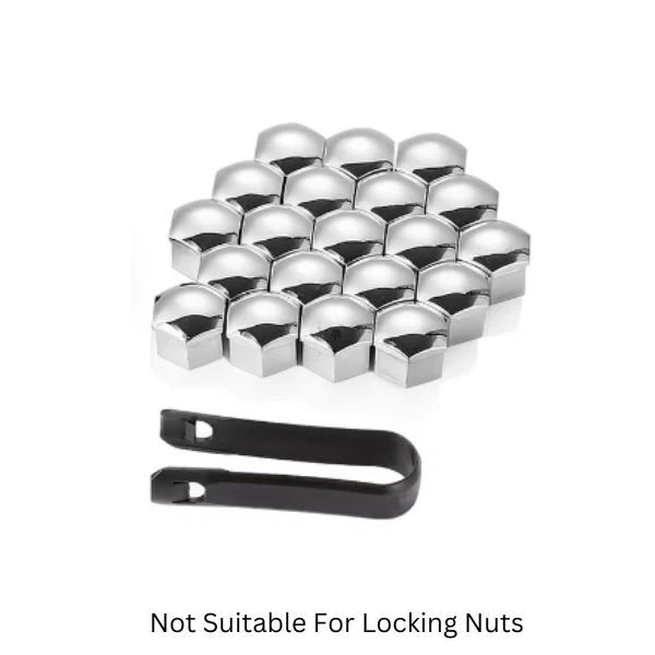 Хромированные крышки болтов гаек колес 21 мм для Kia Soul EV MK2 MK3 2014-2020 - Изображение 1 из 1