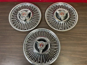 1964 1965 FORD FALCON FAIRLANE SPINNER WIRE HUBCAPS 1224 - Picture 1 of 13