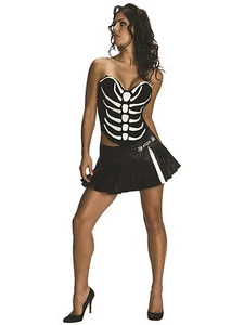 Women's Sassy Skeleton Costume Small - Picture 1 of 1