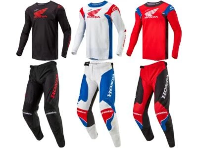 Alpinestars Honda Racer Iconic Jersey & Pant Combo Set Men's Riding Gear MX/ATV - Image 1 of 3