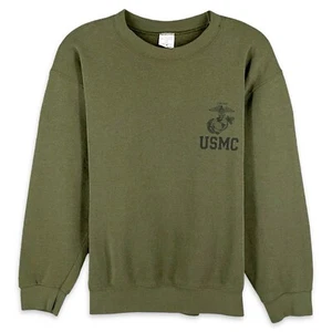 Vintage US Marine Corps Sweatshirt – Medium Pre-Grunge Military Cool - Picture 1 of 13