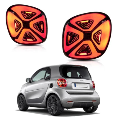 A Pair Full LED Tail Lights For 2015-2020 Mercedez Benz Smart 453 Fortwo/Forfour - Image 1 of 4