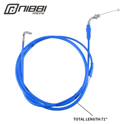 NIBBI Universal Motorcycle Throttle Cable 180cm For Kymco SYM GY6 Scooter Moped - Image 1 of 4