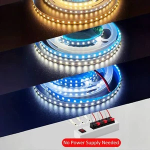 No Power Supply Needed LED Strip Lights 120leds/m 110V/220V Flexible LED Tape - Picture 1 of 18