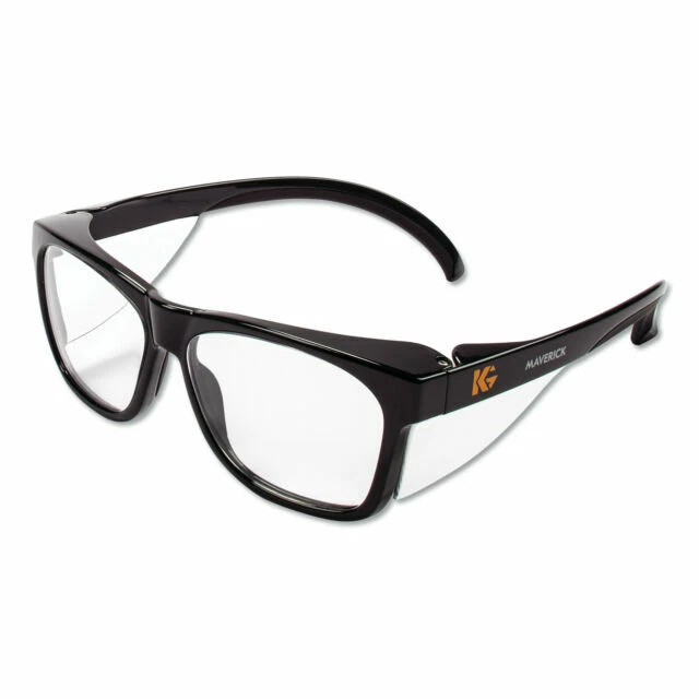 KleenGuard 49309 Maverick Black Frame Safety Glasses
