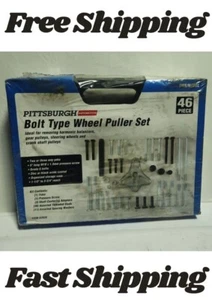PITTSBURGH AUTOMOTIVE BOLT TYPE WHEEL PULLER SET 46-PIECE - Picture 1 of 5