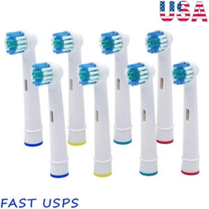 8pcs Replacement Toothbrush Heads Compatible with Oral B 7000/Pro1000/9600 - Picture 1 of 3
