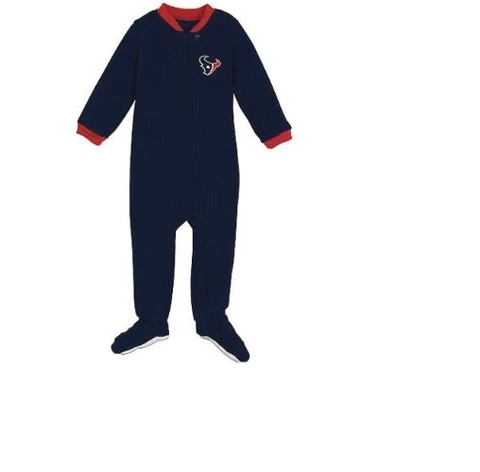 Houston Texans Sleeper Coverall Infant Baby Toddler Pajamas Cover