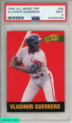 1996 SCORE BOARD ALL SPORT PPF VLADIMIR GUERRERO #95 EXPOS PSA 9 MINT - Image 1 of 3