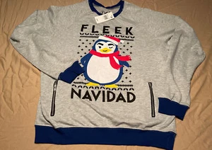 DOE Fleek Navidad Sweatshirt Size L 505 - Picture 1 of 7