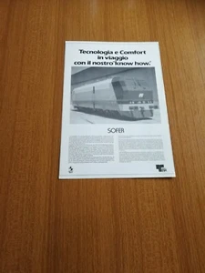 1991 SOFER AZIENDA LOCOMOTIVA E 454 001 FS VINTAGE AD PUBBLICITA EPOCA - Picture 1 of 1