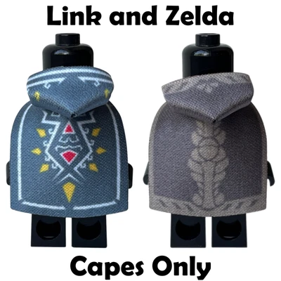 CAPES4MINIFIGS Mantelli Zelda PERSONALIZZATI - Mantelli Link e Zelda per le tue minifigure Lego