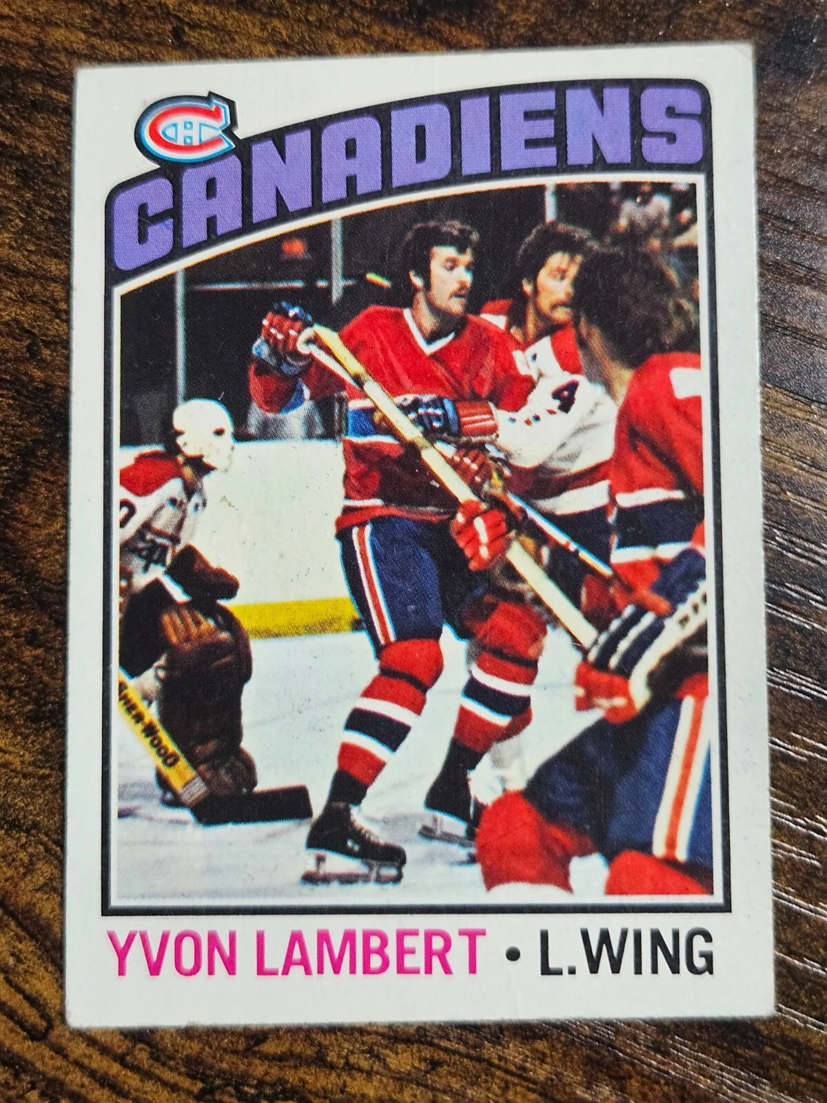 1976-77 TOPPS NHL HOCKEY #232 YVON LAMBERT MONTREAL CANADIENS