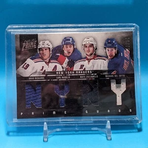 2011 Panini Prime Quads Materials /75 Zuccarello, Richards, Hagelin #20 RC - Picture 1 of 2
