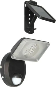 LED Ranex Cambridge Solar Außenleuchte Schwarz Bewegungsmelder Wandleuchte - Bild 1 von 1