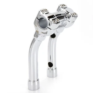 Elevador de manillar de elevación de 8" con abrazadera de 1,25" para Dyna Super Glide Sportster 883 1200 - Imagen 1 de 11