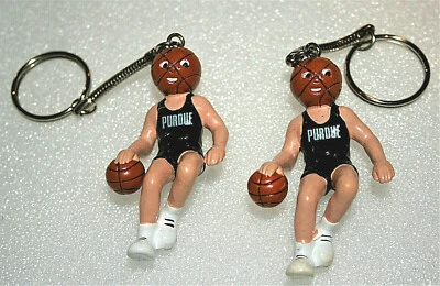 1990s Purdue University Boilermakers Basketball Mascot Key chain Set NOS New - Image 1 of 3