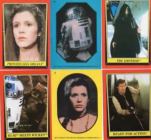 Tarjetas y pegatinas 1983 Topps Star Wars El Retorno del Jedi Serie 1 - ¡Tú eliges! - Imagen 1 de 58