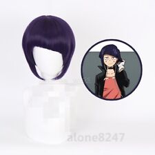 My Hero Academia Jiro Kyoka Anime Cosplay Purple Straight Short Wigs Synthetic