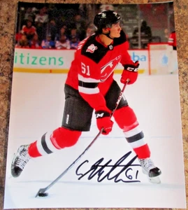 CHASE STILLMAN SIGNED 8X10 MATT PHOTO NEW JERSEY DEVILS (A) - Bild 1 von 2