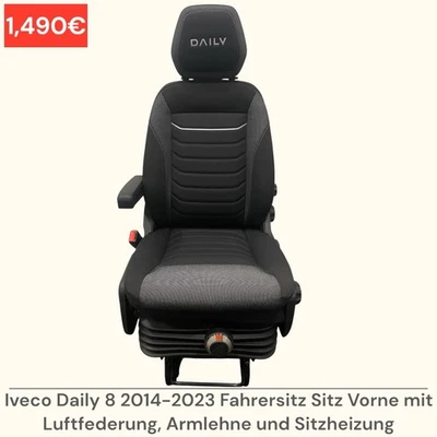 Iveco Daily 8 driver's seat seat heated seats air suspension armrest swing seat - Image 1 of 4