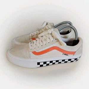 Vans Ultracush Wildleder Canvas Herren Schuhe Gr. 6,5 Schachbrettmuster Orange - Bild 1 von 12