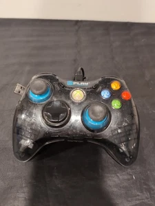 Play Gaming Wired Controller For XBOX 360 SMOKE CLEAR BLACK - Picture 1 of 2