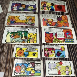 Vintage Pillsbury Funny Face Drink Mix Pouch Back Lot Of 10 Comics Goofy Grape - Picture 1 of 2