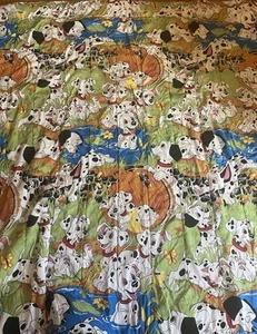 Disney 101 Dalmatians Full Bed Comforter Reversible Bedding Vtg 1990s - Picture 1 of 6