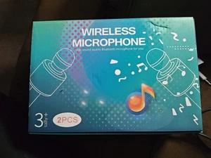 2 Pack Karaoke Microphone for Kids, Wireless Bluetooth Rose gold - Picture 1 of 6