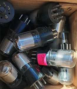 Lot 2 pcs 6S5S 6С5С Soviet Vintage Audiophil triode tube Tested - Picture 1 of 3