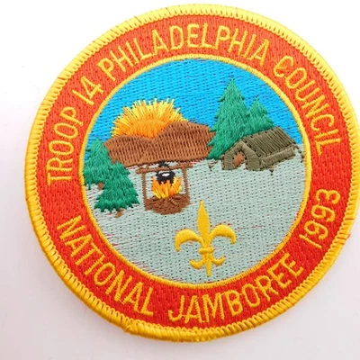 National Jamboree 1993 Patch BSA Troop 14 Philadelphia Council Boy Scouts - Image 1 of 4