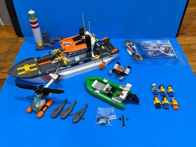 LEGO CITY Patrulla de la Guardia Costera 60014 Casi Completo + 60011-sin inst/caja LEER POR FAVOR Foto 1 de 4