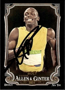 Usain Bolt Signed 2024 Topps Allen & Ginter #208 Trading Card COA Proof Photo 16 - Bild 1 von 9