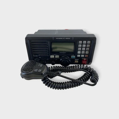 Icom IC-M602 Marine DSC VHF W/ Fist Mic - Tested - USED - Free Shipping - Image 1 of 4