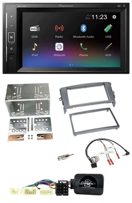 Pioneer DAB Lenkrad 2DIN Bluetooth USB Autoradio für Toyota Auris 2007-2011 anth - Bild 1 von 4