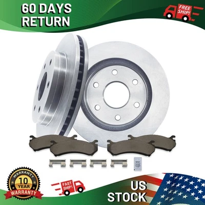 Front Brake Rotors Ceramic Brake Pads Kit for Cadillac Escalade 2002 - 2006 - Image 1 of 4