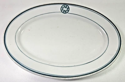 Plato de China Trenton del Ferrocarril de Maryland Occidental Muy Raro De Colección Foto 1 de 3