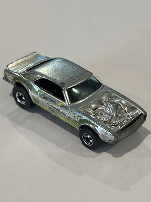 复古 1977 风火轮 Super Chromes 重型雪佛兰深绿色和黄色侧面散装 — 第 1/4 张图片