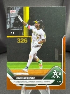 2025 Topps Now Lawrence Butler #125 Naranja Paralelo/25 Atletismo Grand Slam - Imagen 1 de 4