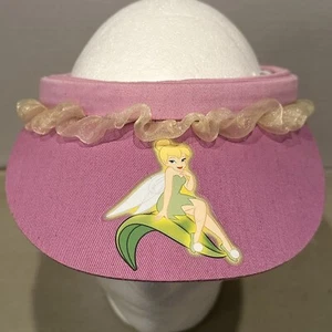 Disney Fairies Y2K Tinker Bell Visor Youth Kids Girls pink - Picture 1 of 9