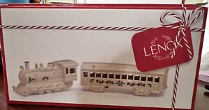 Lenox Christmas Village Train and Passenger Car