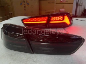 Smoke black LED rear lights Mitsubishi Lancer Exceed LED Taillights 2008-2013 YZ - Picture 1 of 14