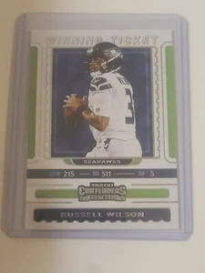 2019 Panini Contenders Winning Ticket Russell Wilson Seahawks In Toploader - Picture 1 of 7