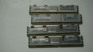 4 x HP Server RAM MEMORY 398706-051 / 416471-001 Hyni 1GB 2Rx8 PC2-5300F-555-11 - Picture 1 of 1