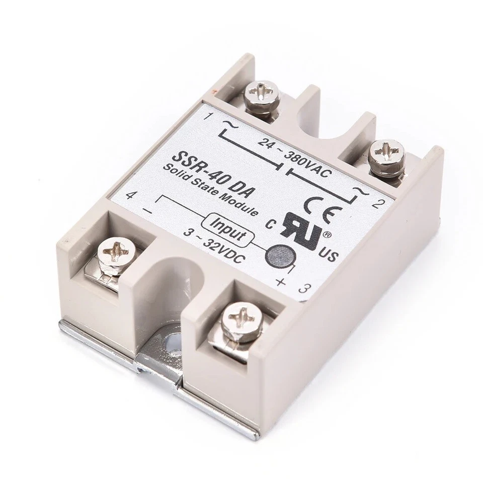 SSR-40DA 40A Solid State Relay Module DC 3-32V To AC 24-380V For Arduino - Bild 1 von 1