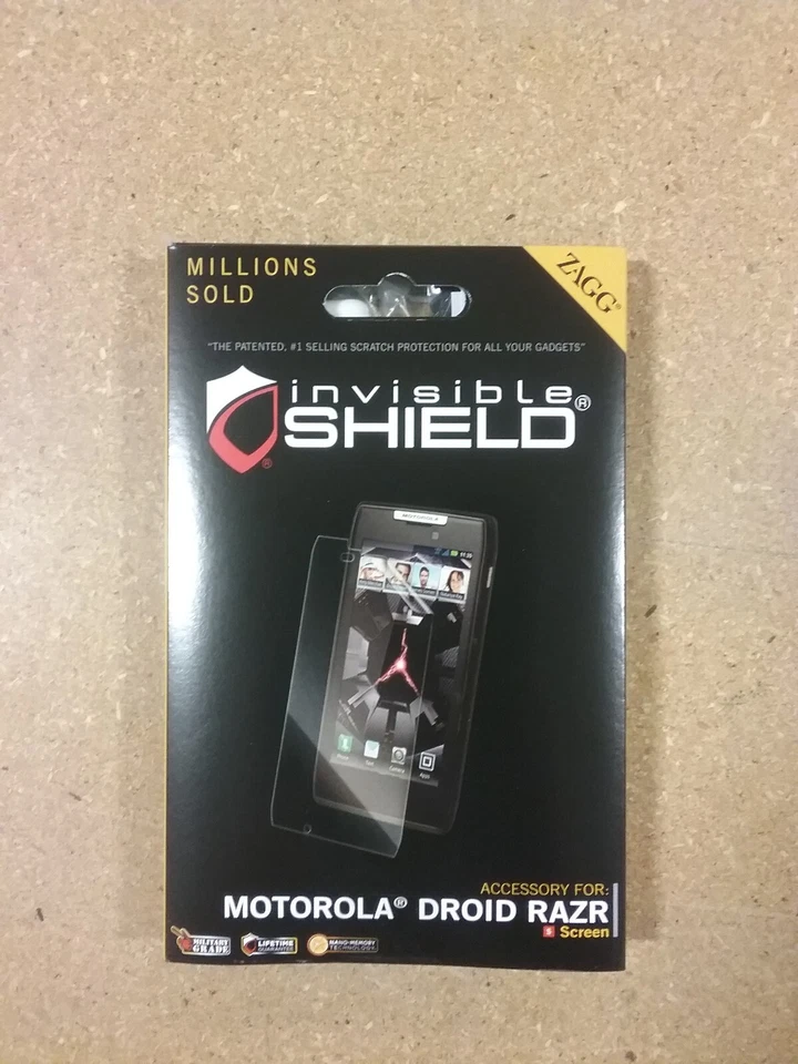 ZAGG InvisibleShield Screen Protector for Motorola Droid Razor Phones - Image 1 of 2