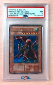 YuGiOh! 1999 Harpie's Pet Dragon Japonés Sellado Recuerdos Promo Ultra Raro PSA 7 - Imagen 1 de 1