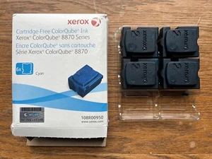 Xerox ColorQube 8870/8880 Confezione Inchiostro Solido Ciano (4 Bastoncini) 108R00950 - Foto 1 di 1