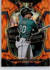 2023 Panini Select ORANGE FLASH PRIZMS Baseball Pick From List 001-150